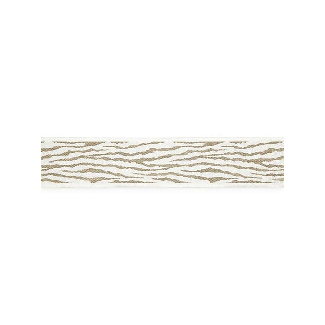 Contemporary Sample, Scalamandre Tiger Tape, Linen For Sale - Image 3 of 3