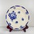 Set of 6 Badonviller semi-porcelain dessert plates, blue floral pattern, early 20th century Dimensions: Diameter: 20.5 cm...