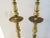 1970s Solid Brass Moroccan Design Floor Candle Holders, a Pair For Sale - Image 4 of 7