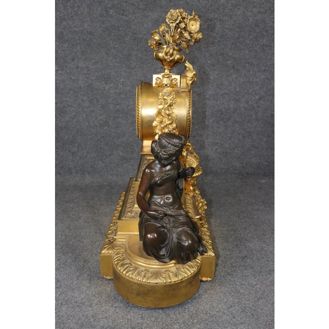 Late 19th Century Ornate Figural Bronze Clock by Delafontaine of Paris For Sale In Philadelphia - Image 6 of 17