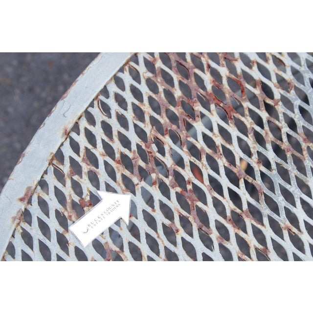 Salterini Mid Century Modern 'Radar' Round Iron Outdoor Coffee Table For Sale - Image 17 of 18