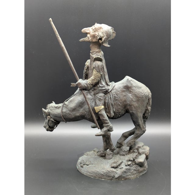 1980s Limited Edition (149/275) Bronze Sculpture "Don Quixote" by Charles Bragg For Sale In Portland, OR - Image 6 of 9