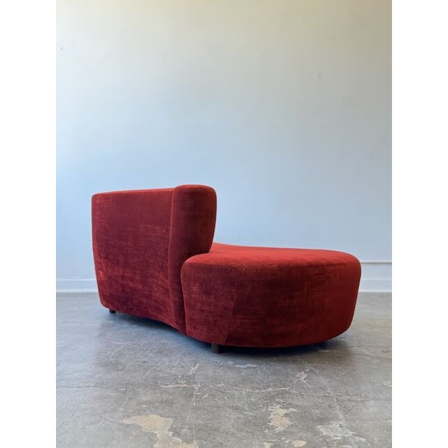 1980s Burgundy Kagan Style Sofa For Sale In Los Angeles - Image 6 of 13
