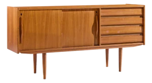 Omann Jun Style Mid Century Danish Teak Credenza