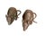 This charming duo features two meticulously crafted miniature mice, cast in solid bronze with a rich, aged patina. Each...
