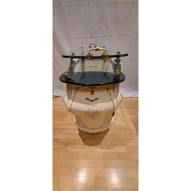 Mid-Century Basket with Glass Wheels For Sale - Image 10 of 18