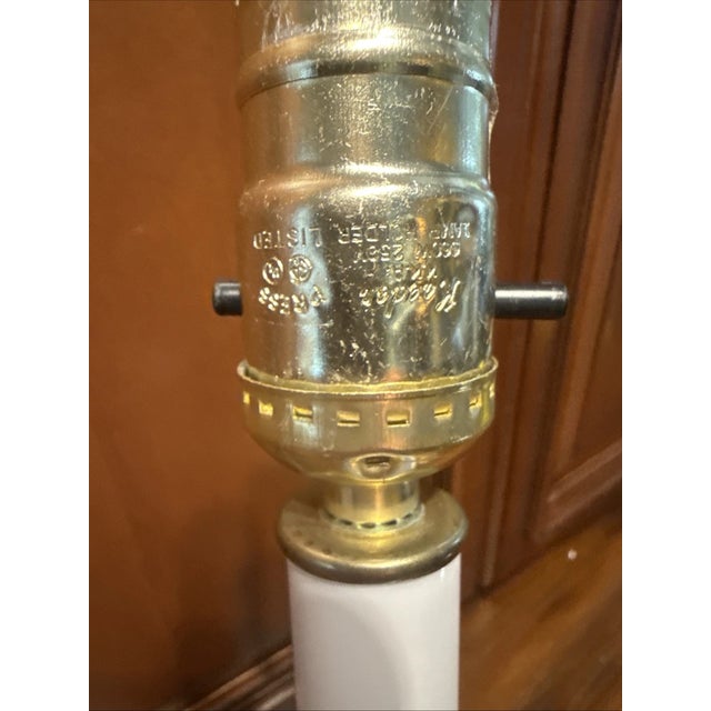 Metal Vintage Chinoiserie Blue White Ginger Jar Milson and Louis Porcelain Table Lamp For Sale - Image 7 of 10