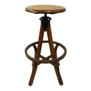 Adjustable Industrial Watchmakers Stool For Sale