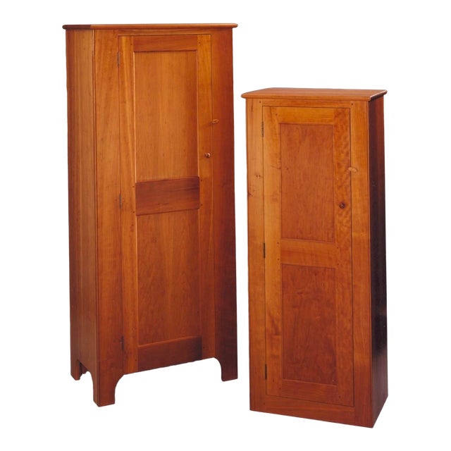 Natural Cherry Cupboard (Pictured on Left) For Sale