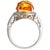 14KW Citrine(6.20) & Diamond(0.24) Ring, size 7 For Sale - Image 4 of 5