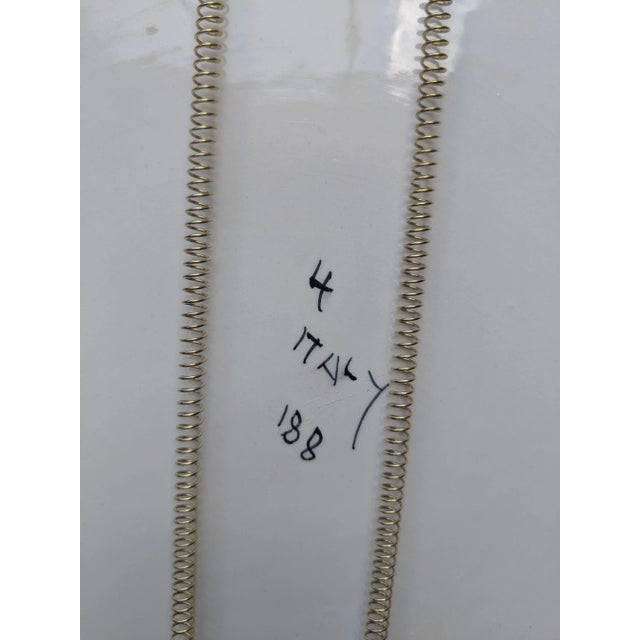 Mid 20th Century Vintage Italian Nove Rose Handpainted Botanical Floral Porcelain Ceramic Decorative Plate 13 X 13 For Sale - Image 5 of 11