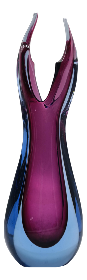 Submerged Murano Glass Vase by Flavio Poli for Seguso, Italy, 1960s