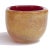 Mid-Century Modern Vintage Seguso Vetri d'Arte Murano Flavio Poli 1939 Red Pulegoso Gold Flecks Italian Art Deco Glass Dish Bowl For Sale - Image 3 of 6