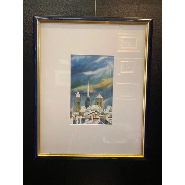 Watercolor on paper sold with frame Total size with frame 44x54 cm Jacques Tornare is a contemporary artist born in...