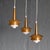Metal Danish Three-Armed Copper Ceiling light, 1960s For Sale - Image 7 of 8