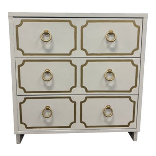 Dorothy Draper Inspired Espana Painted Nightstand Chest For Sale