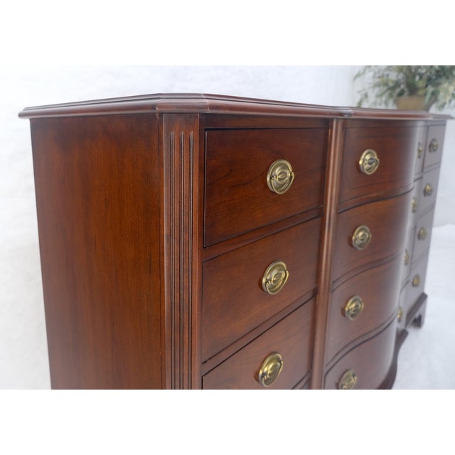 Mahogany Federal Bow Front 12 Drawers Dresser MINT