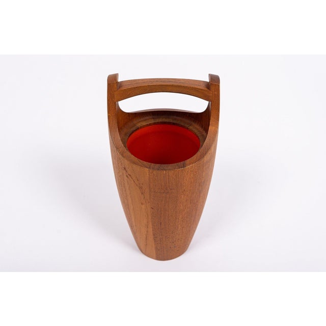Wood Mid 20th Century Danish Modern Teak Ice Bucket by Jens H. Quistgaard for Dansk For Sale - Image 7 of 13