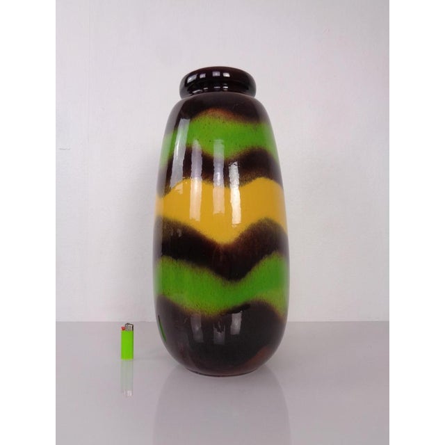 Large Pop Art Model 284-47 Vase in Glazed Ceramic from Scheurich, Germany, 1970s For Sale - Image 3 of 18