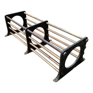 Antique Evans Wall Mount Hat and Coat Rack Vanishing Door Washington in 1900s For Sale