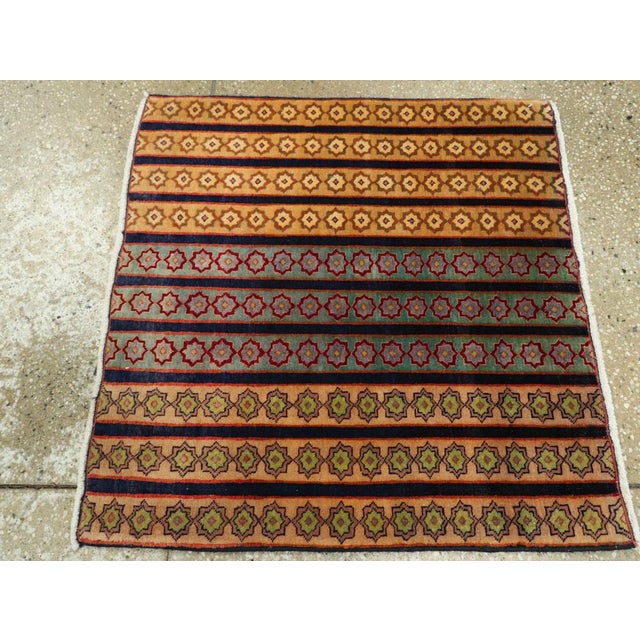 Vintage Persian Kashan Rug – Size: 2' 3" X 2' 3" For Sale - Image 4 of 9