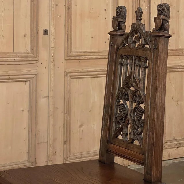 Wood 19th Century French Gothic Revival Chair For Sale - Image 7 of 13