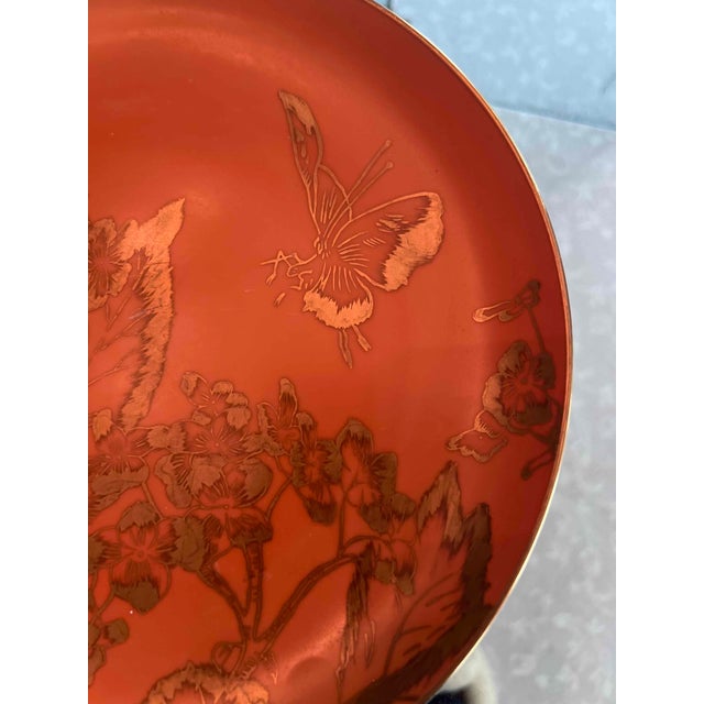 1960s Dorothy Thorpe California Persimmon Orange and Gold Dinnerware Set- 25 Pieces For Sale In New York - Image 6 of 9