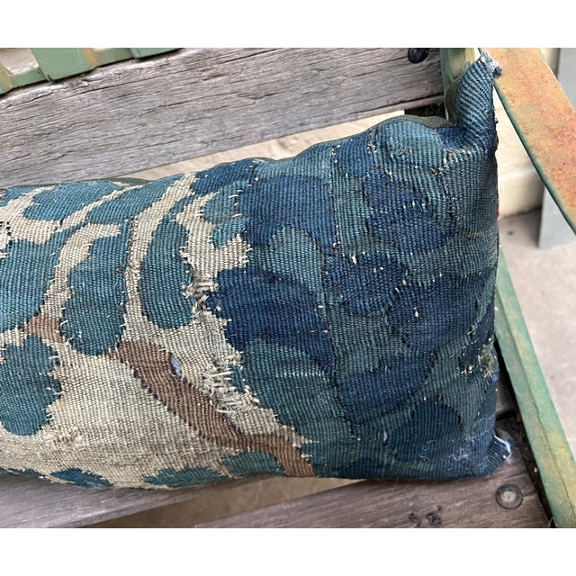 A Pair of 18th Century Pillow With Verdure Tapestry For Sale In Los Angeles - Image 6 of 12