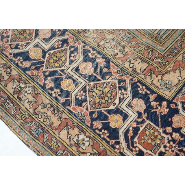 Textile Antique Mohtasham Kashan Rug 7'6'' X 10'3'' For Sale - Image 7 of 11