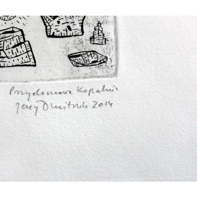 Jerzy Dmitruk, The Birth of Springs in the Coniferous Forest (Home Gold and Diamond Mine), Etching on Paper, 2014 For Sale - Image 4 of 7