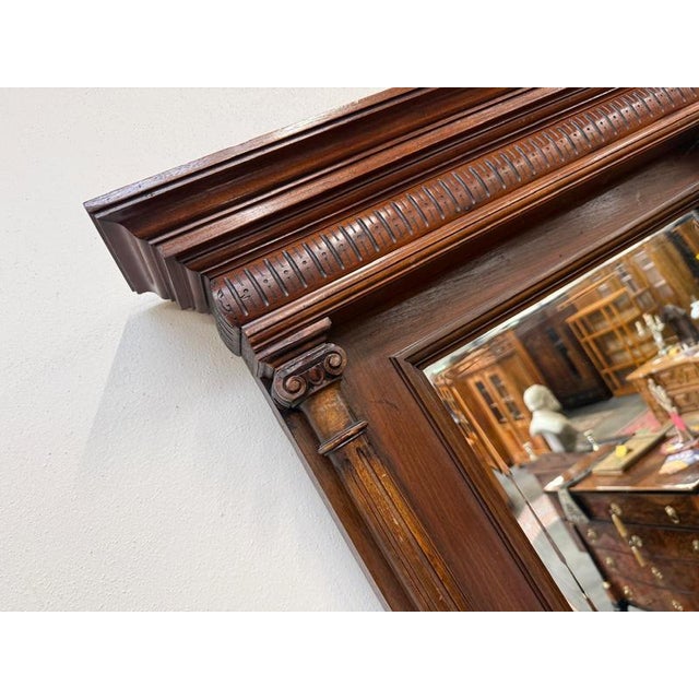 Glass Antique Gründerzeit Decorative Mirror For Sale - Image 7 of 10