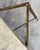 Vintage Coffee Table in White and Grey Marble with Gilt Brass Metal Frame, 1960s For Sale - Image 13 of 18