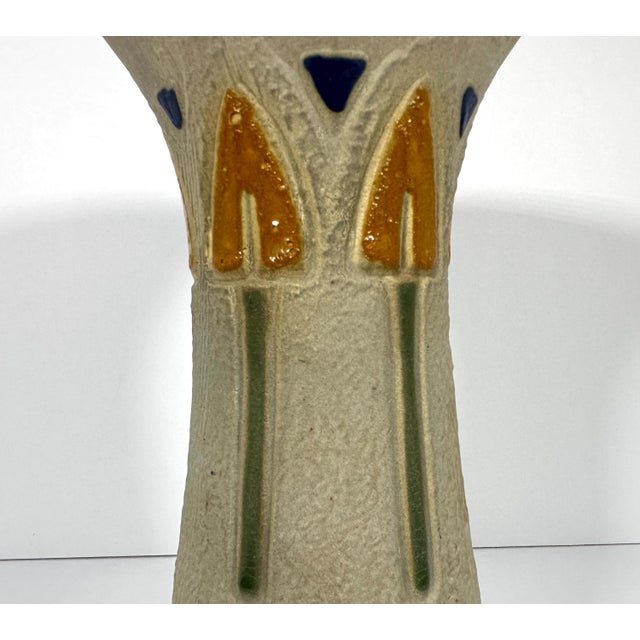 Arts & Crafts Roseville Pottery Mostique Vase, 10" Tall, c. 1915 For Sale - Image 3 of 10