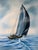 1970s Mid-Century Sailboat Seascape Acrylic on Canvas Painting by Matson For Sale - Image 10 of 13