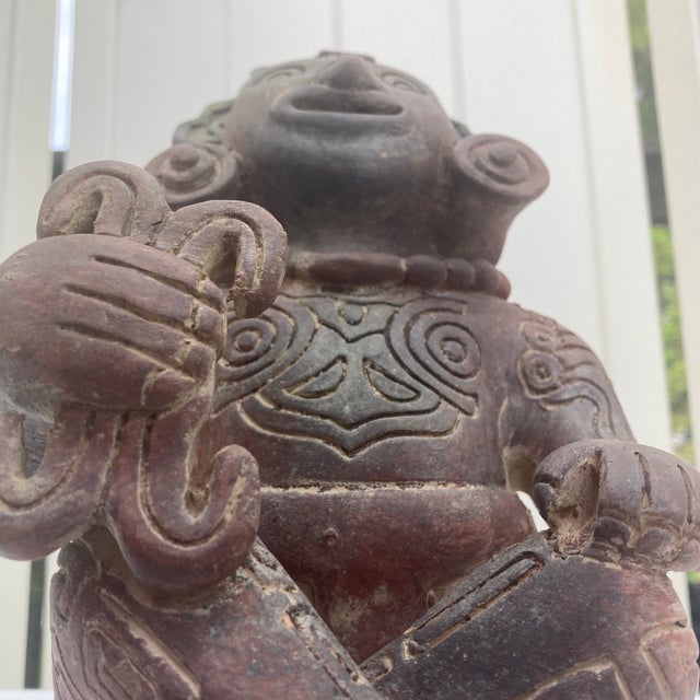 1950s Mid-Century Pre-Columbian Revival Figural Sculpture For Sale - Image 10 of 12