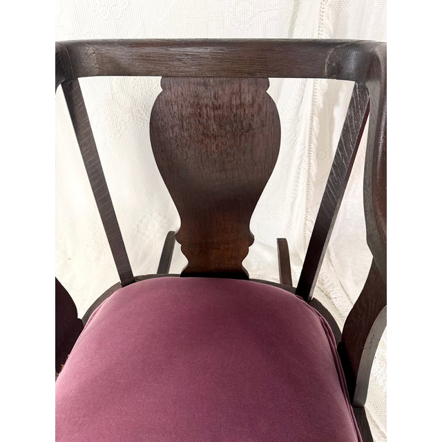 Brown Late 19th Century Gothic Carved Wood Rocking Chair With Women's Faces For Sale - Image 8 of 13