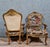 Wood Antique Baroque Chairs in Gilded and Carved Wood, 1900s, Set of 2 For Sale - Image 7 of 14
