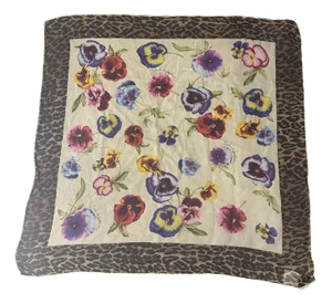 21st Century Dolce & Gabbana Animalier and Flower Silk Scarf