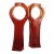 Pair of Italian Mid-Century Modern Red Acrylic/Lucite Geometric Candle Holders For Sale