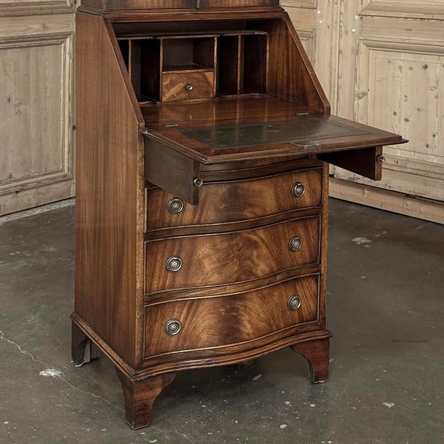 Antique English Mahogany Secretary ~ Bookcase For Sale - Image 16 of 18