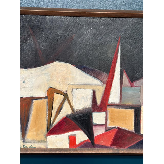 Leif Bodin, Facades, 1950s, Oil on Canvas, Framed For Sale - Image 18 of 18