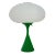 Mid-Century Design Table Lamp by Designline in Brt. Green - Retro Mushroom Style For Sale