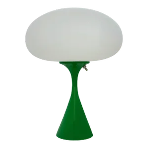 Mid-Century Design Table Lamp by Designline in Brt. Green - Retro Mushroom Style