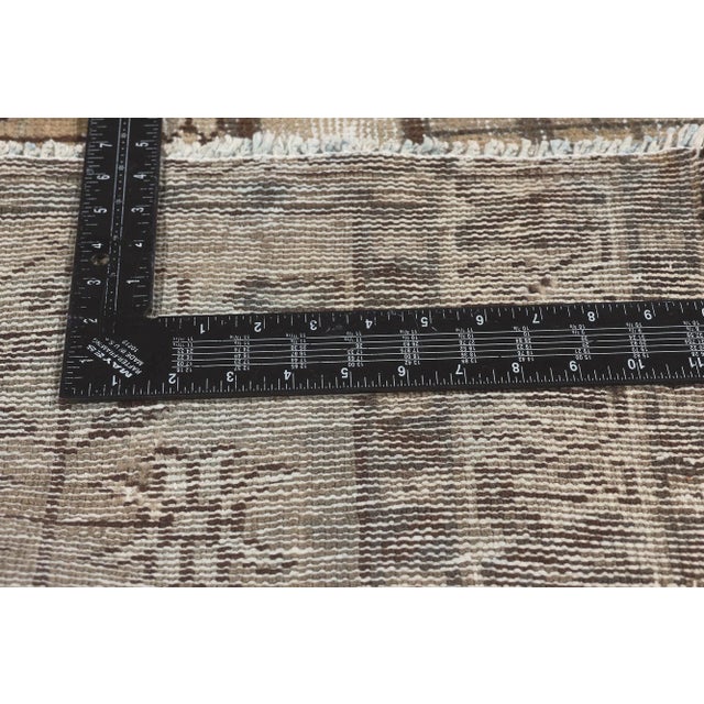 Early 20th Century Distressed Faded Antique Persian Rug, 04'03 X 05'11 For Sale In Dallas - Image 6 of 10
