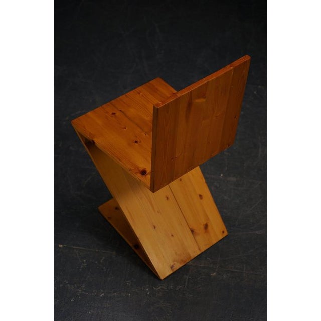 Decorative Accent Zig Zag Chair, 1970s For Sale - Image 11 of 12