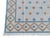 Handmade Cotton Vegetable Dyed White, Sky Blue and Tan Star and Gingham Rug - 10'x14' For Sale - Image 10 of 10