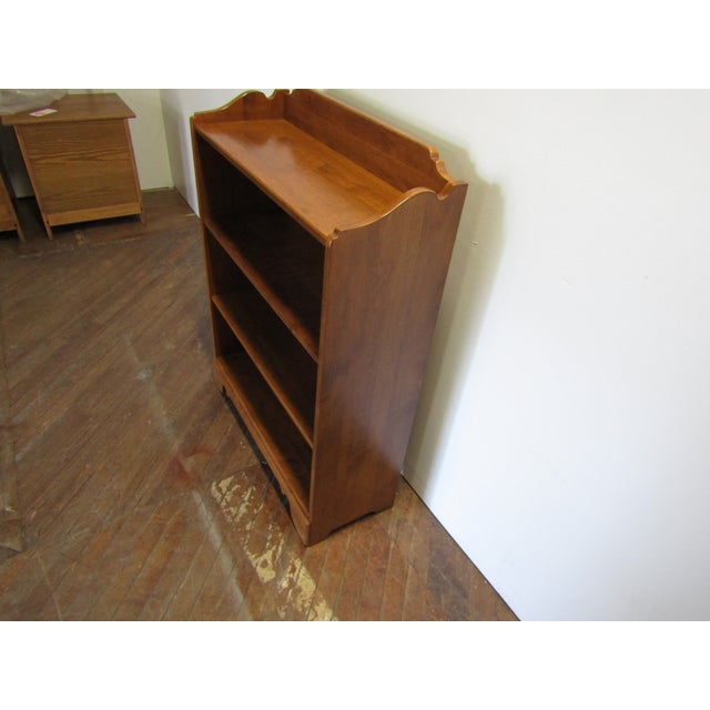 Traditional Ethan Allen Solid Maple Bookkshelf For Sale - Image 3 of 7