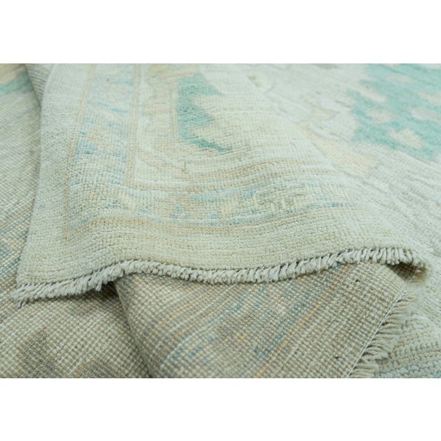 Tan Turkish Oushak Rug 9'9" x 13'9" #20520 For Sale - Image 8 of 8
