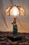 Victorian Late 19th Century Eclectic Bronze Woman Lamp With Popsicle Stick Shade For Sale - Image 3 of 17