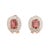 Natural diamond 1.68cts & pink tourmaline3.85cts earring in 18k gold For Sale - Image 12 of 18